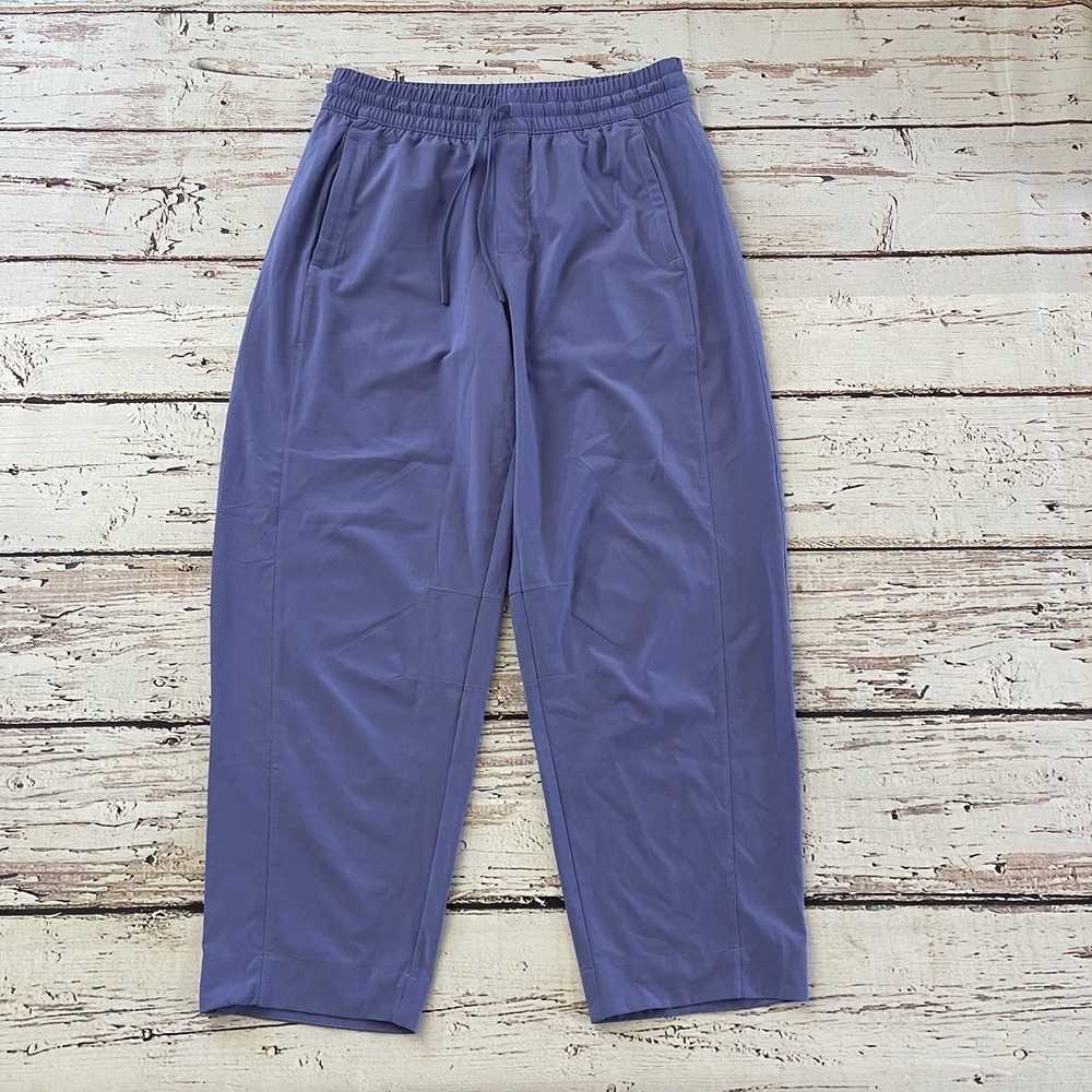 Athleta Women's Size 4 Arrival Pant Blue Purple Ankle Straight Inseam 25"